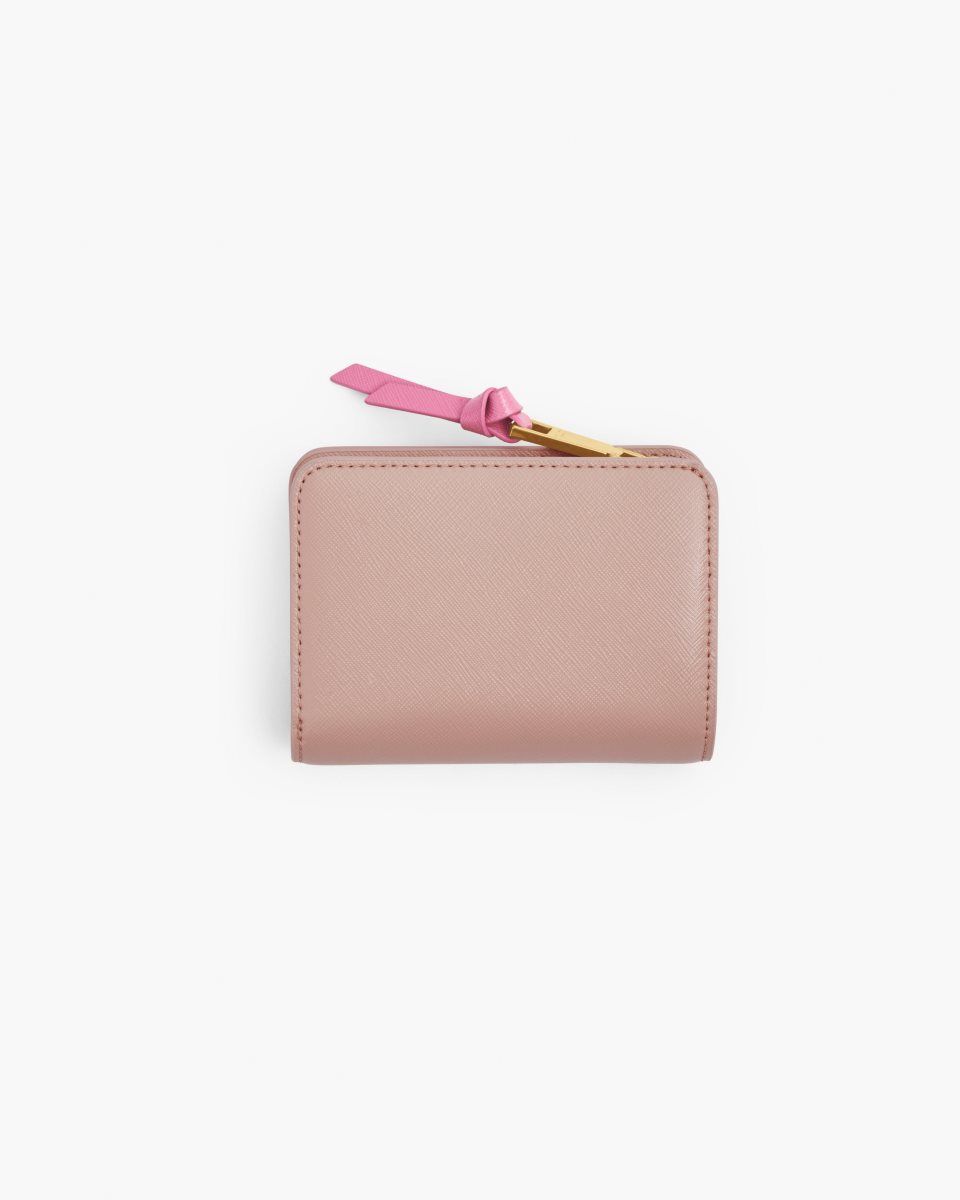 Marc Jacobs The Utility Snapshot Mini Compact Wallet Rose Multicolor | 04JMCWNGR