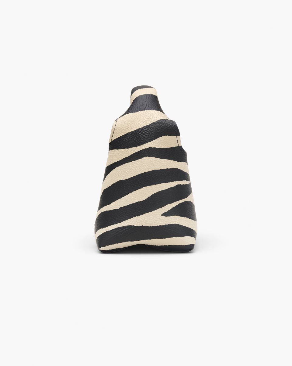 Marc Jacobs The Zebra Leather Mini Sack Bag Black / White | 18EJLDZQY